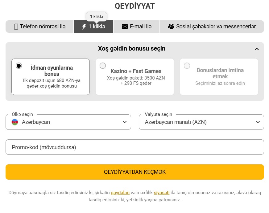 Melbet Kazino Qeydiyyatı